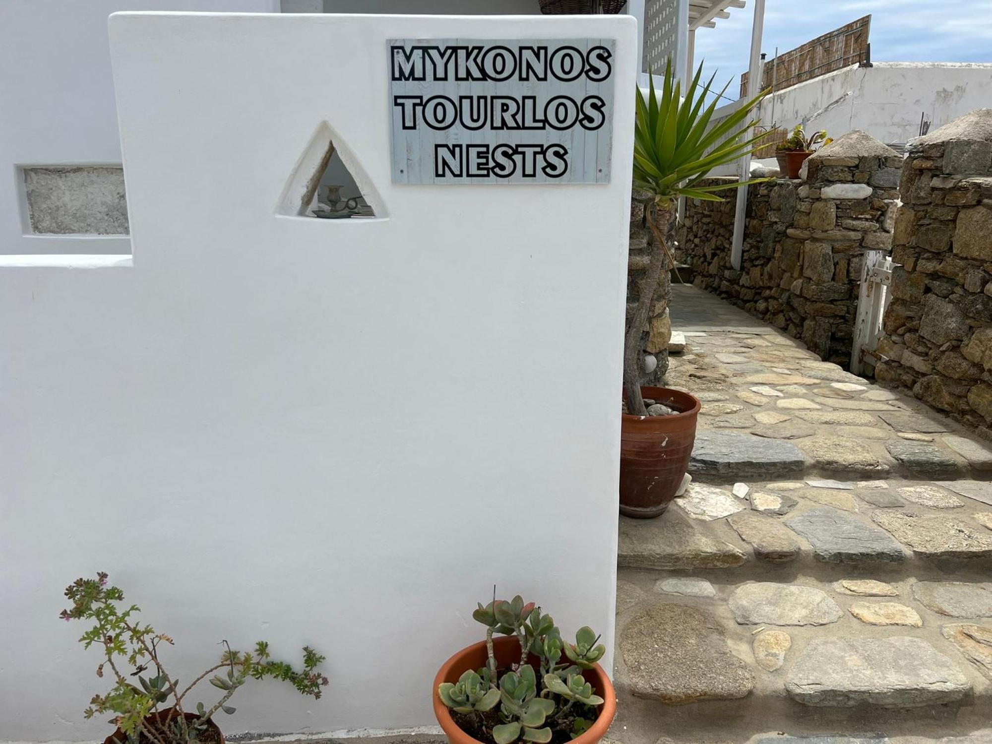 Mykonos Tourlos Nests - Sea View Escape Apartment Ngoại thất bức ảnh